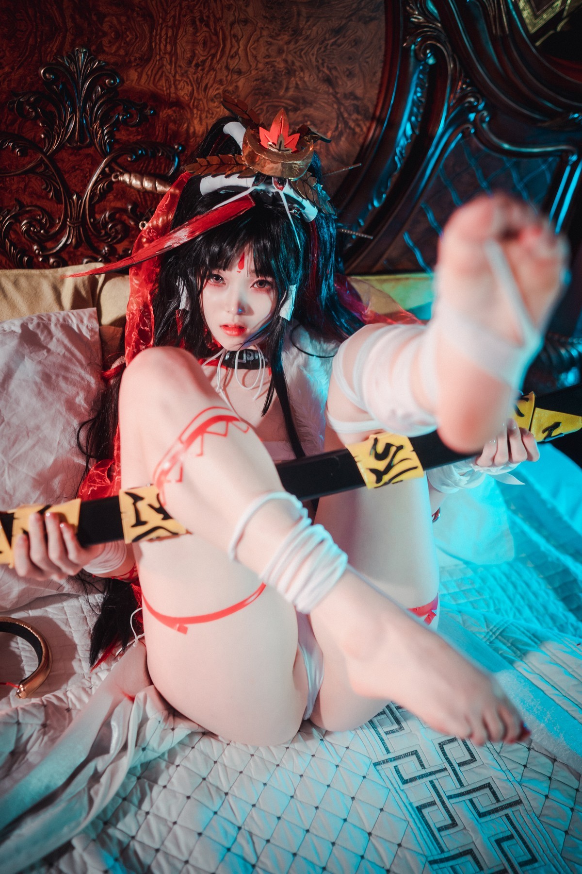 xgyw.top_[DJAWA]No.046_BamBi_Kalaratri The Shadow of the Goddess主题白色内衣诱惑写真70P