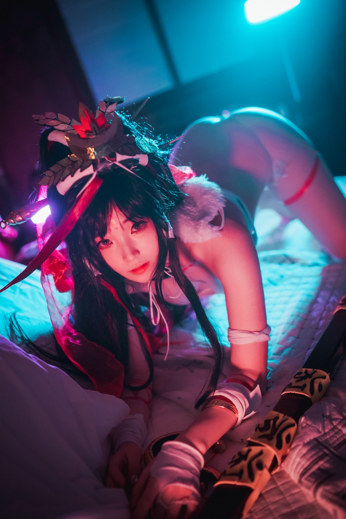 xgyw.top_[DJAWA]No.046_BamBi_Kalaratri The Shadow of the Goddess主题白色内衣诱惑写真70P