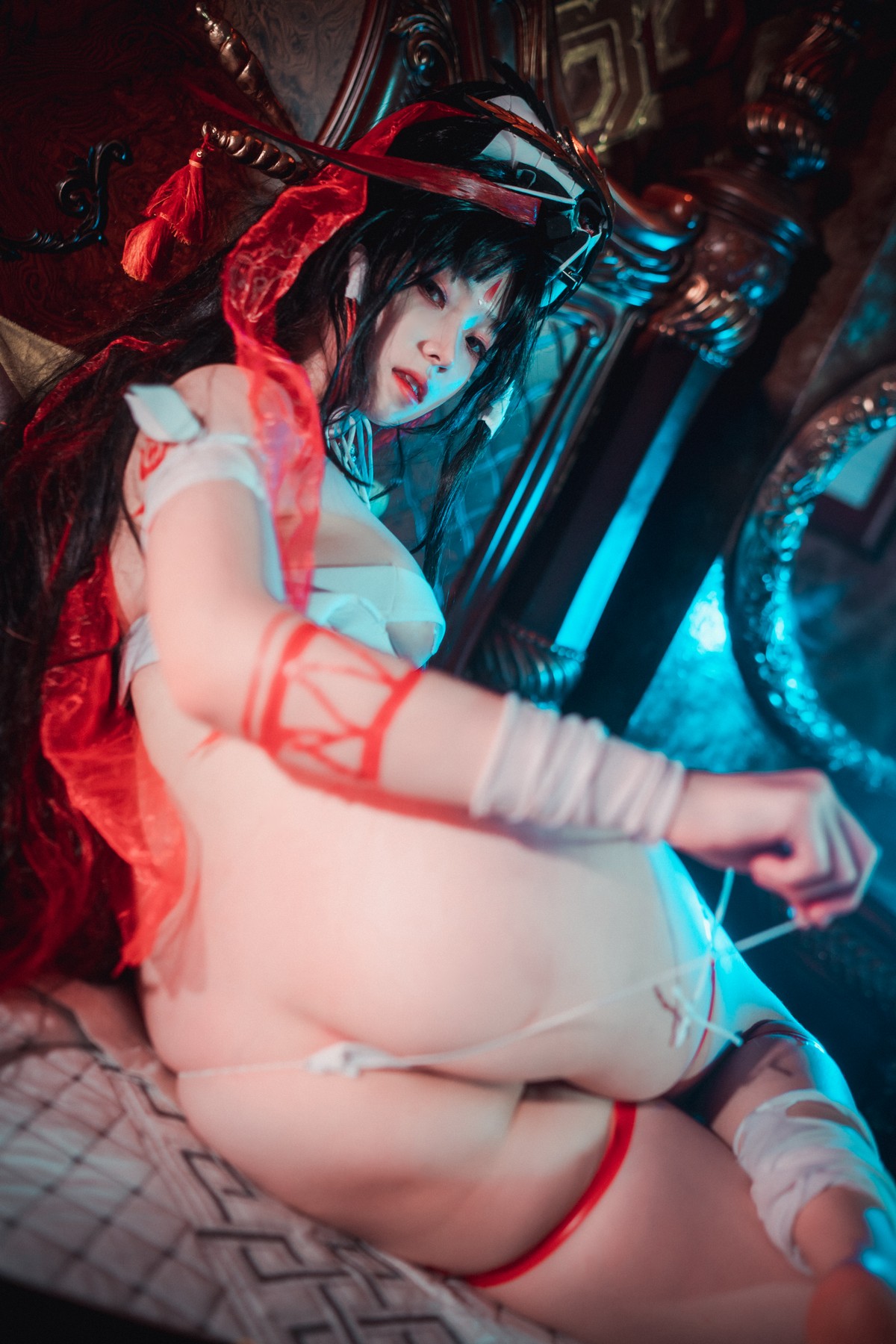xgyw.top_[DJAWA]No.046_BamBi_Kalaratri The Shadow of the Goddess主题白色内衣诱惑写真70P