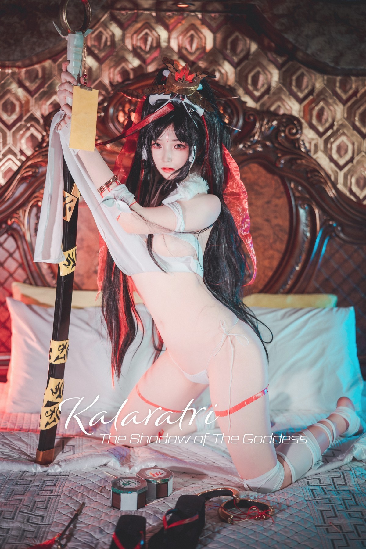 xgyw.top_[DJAWA]No.046_BamBi_Kalaratri The Shadow of the Goddess主题白色内衣诱惑写真70P