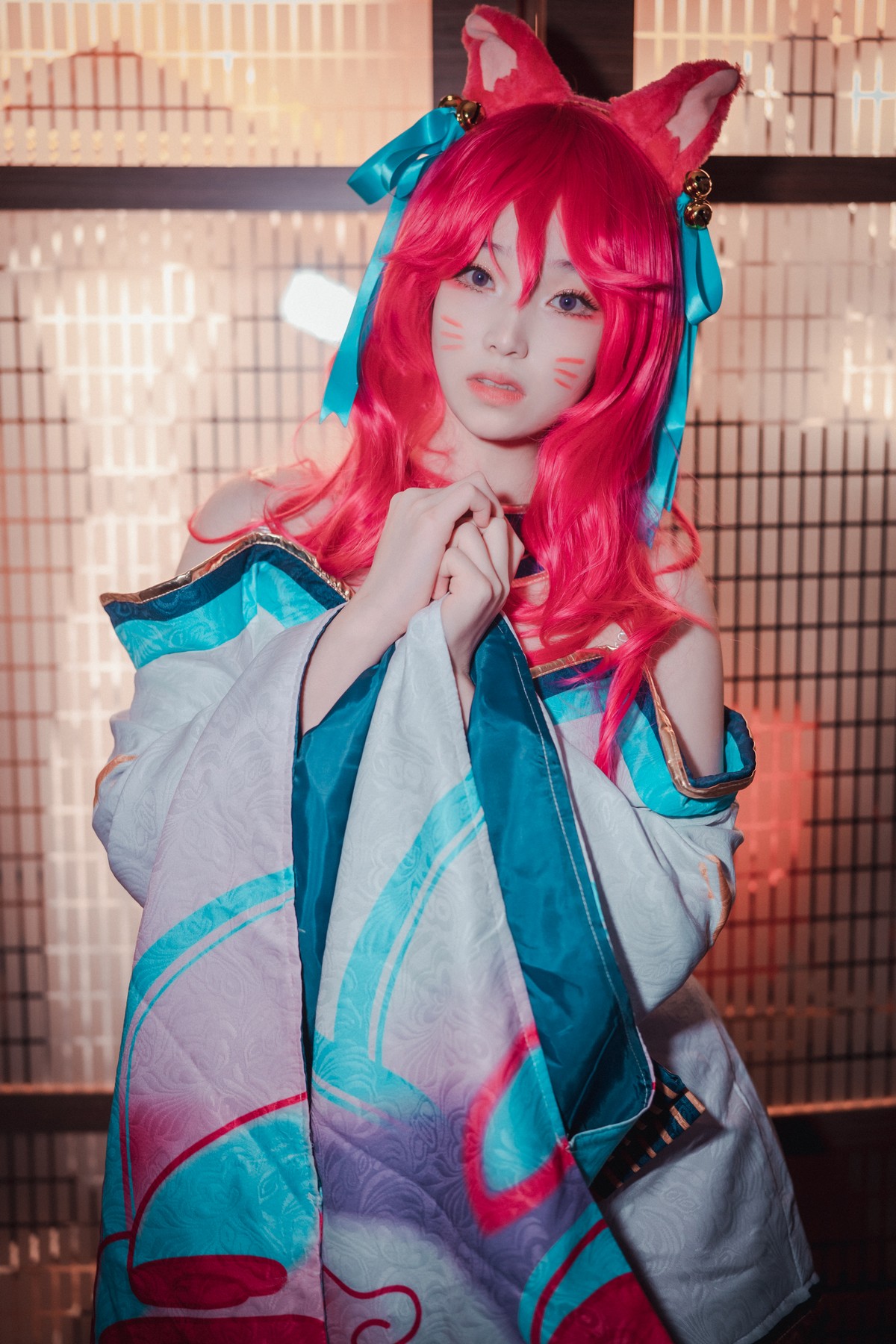 xgyw.top_[DJAWA]No.050_BamBi_Spirit Blossom Ahri主题半脱性感服饰露豪乳遮点诱惑写真145P