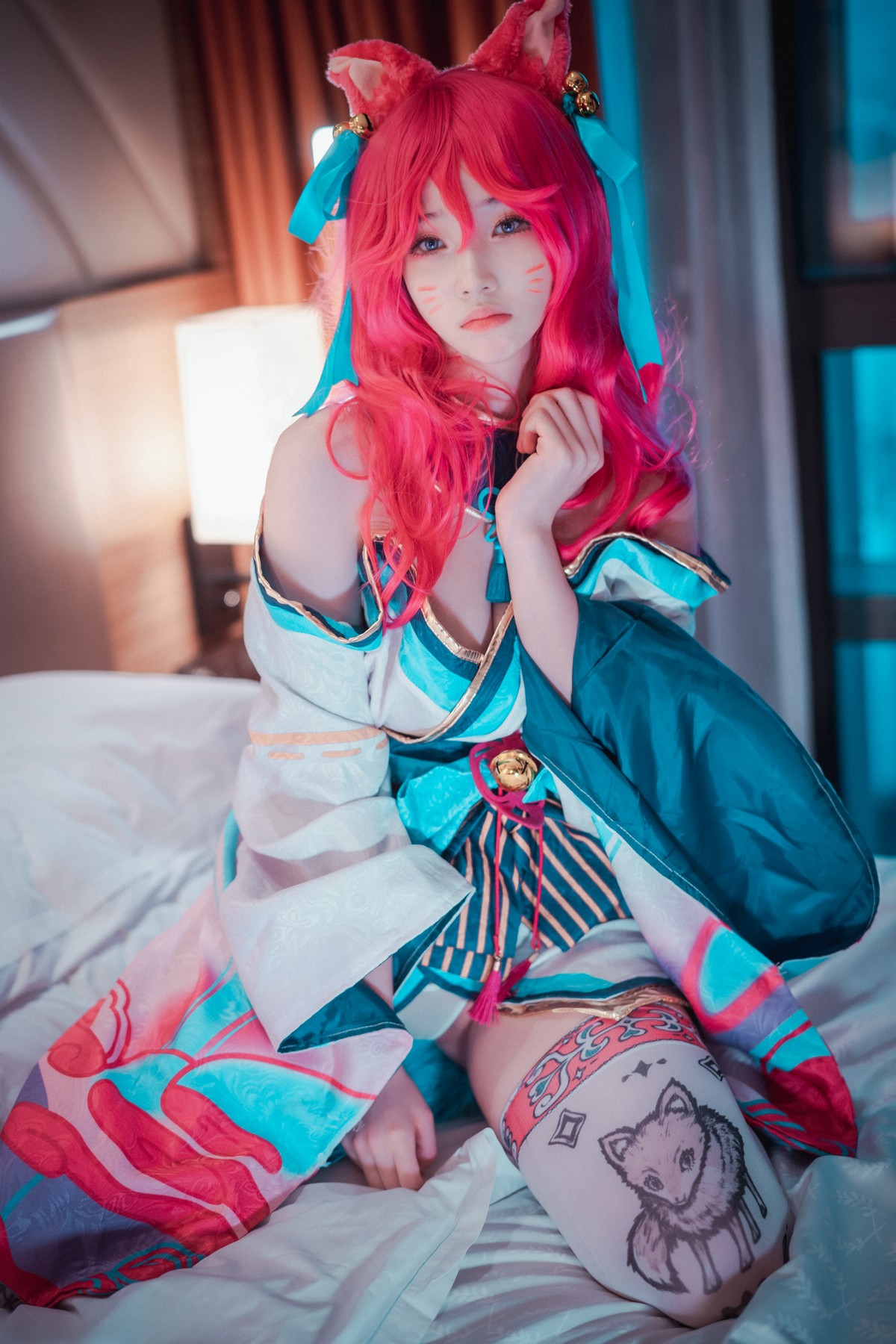 xgyw.top_[DJAWA]No.050_BamBi_Spirit Blossom Ahri主题半脱性感服饰露豪乳遮点诱惑写真145P