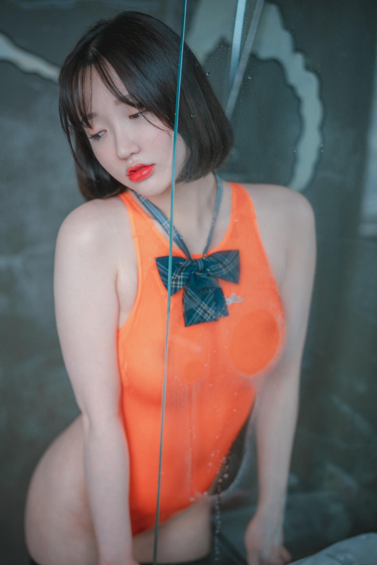 xgyw.top_[DJAWA]No.051_模特Yeeun_Swimming Lessons主题私房粉红泳装配黑丝袜诱惑写真155P