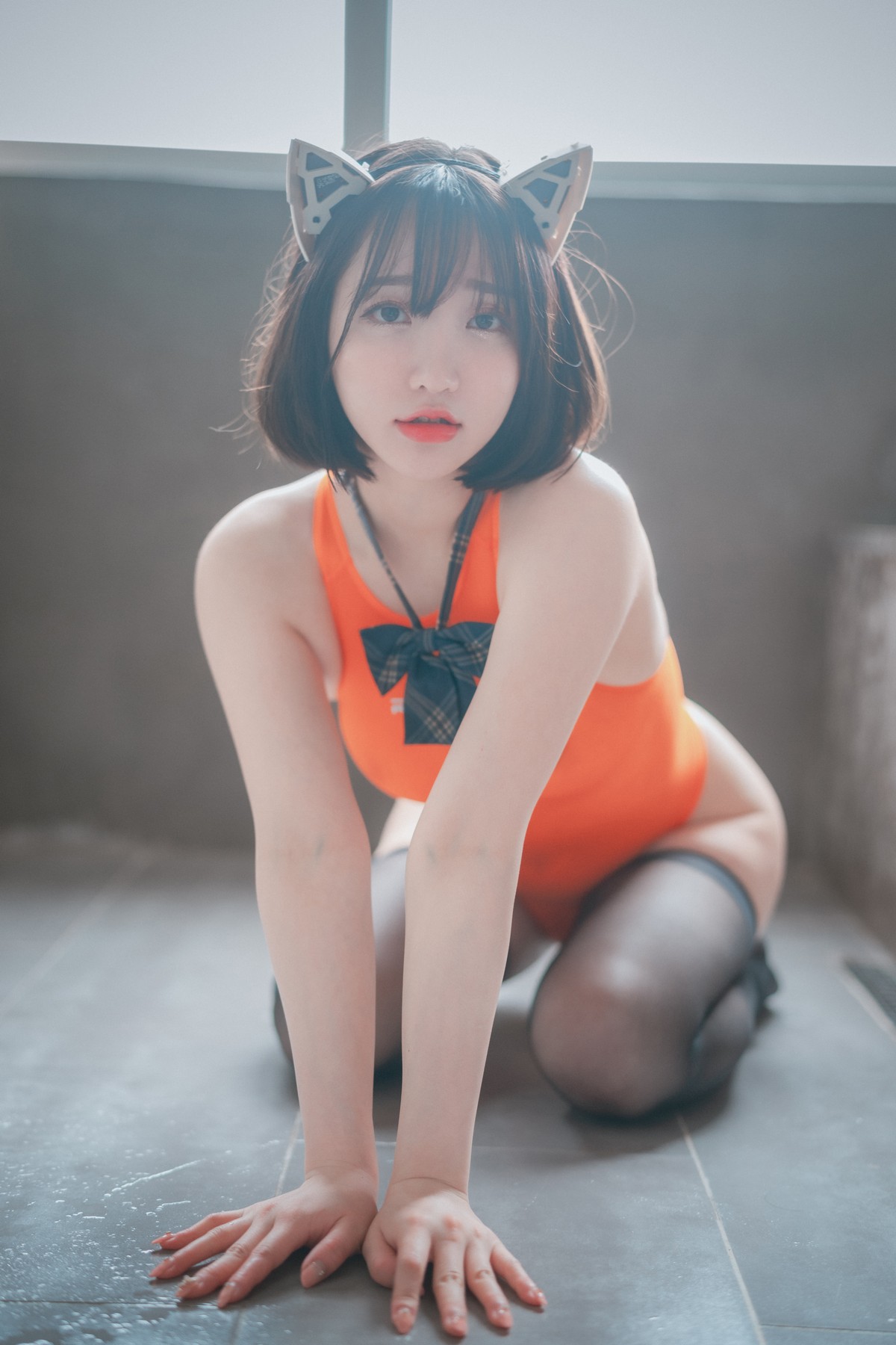 xgyw.top_[DJAWA]No.051_模特Yeeun_Swimming Lessons主题私房粉红泳装配黑丝袜诱惑写真155P