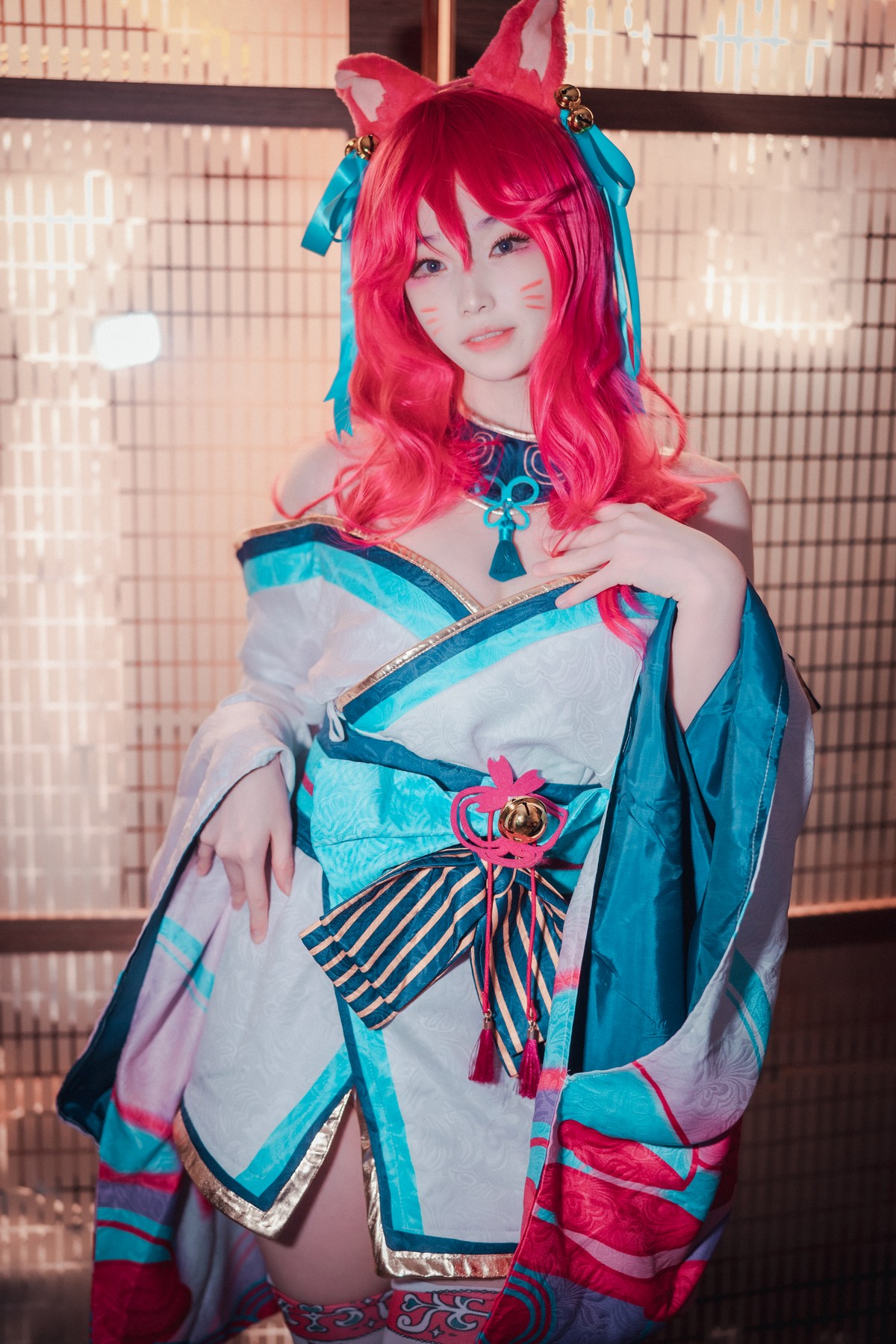 xgyw.top_[DJAWA]No.050_BamBi_Spirit Blossom Ahri主题半脱性感服饰露豪乳遮点诱惑写真145P