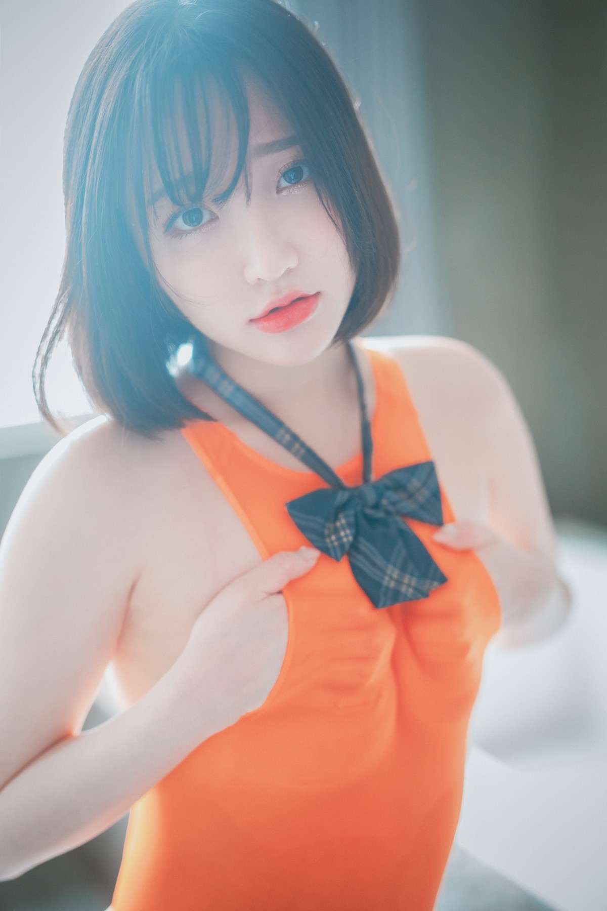 xgyw.top_[DJAWA]No.051_模特Yeeun_Swimming Lessons主题私房粉红泳装配黑丝袜诱惑写真155P