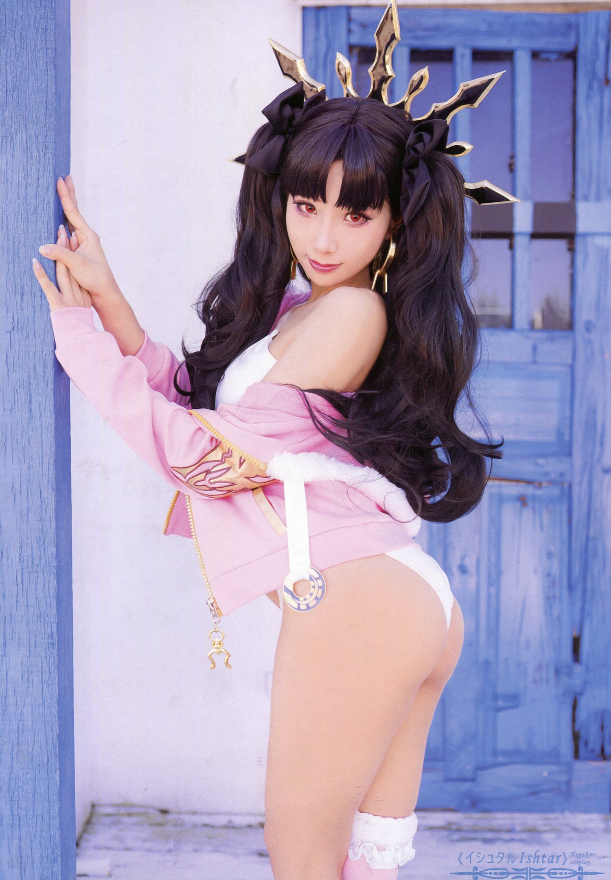 xgyw.top_Coser美女雨波_HaneAme伊斯塔主题美女战神装扮性感服饰秀完美身材诱惑写真78P