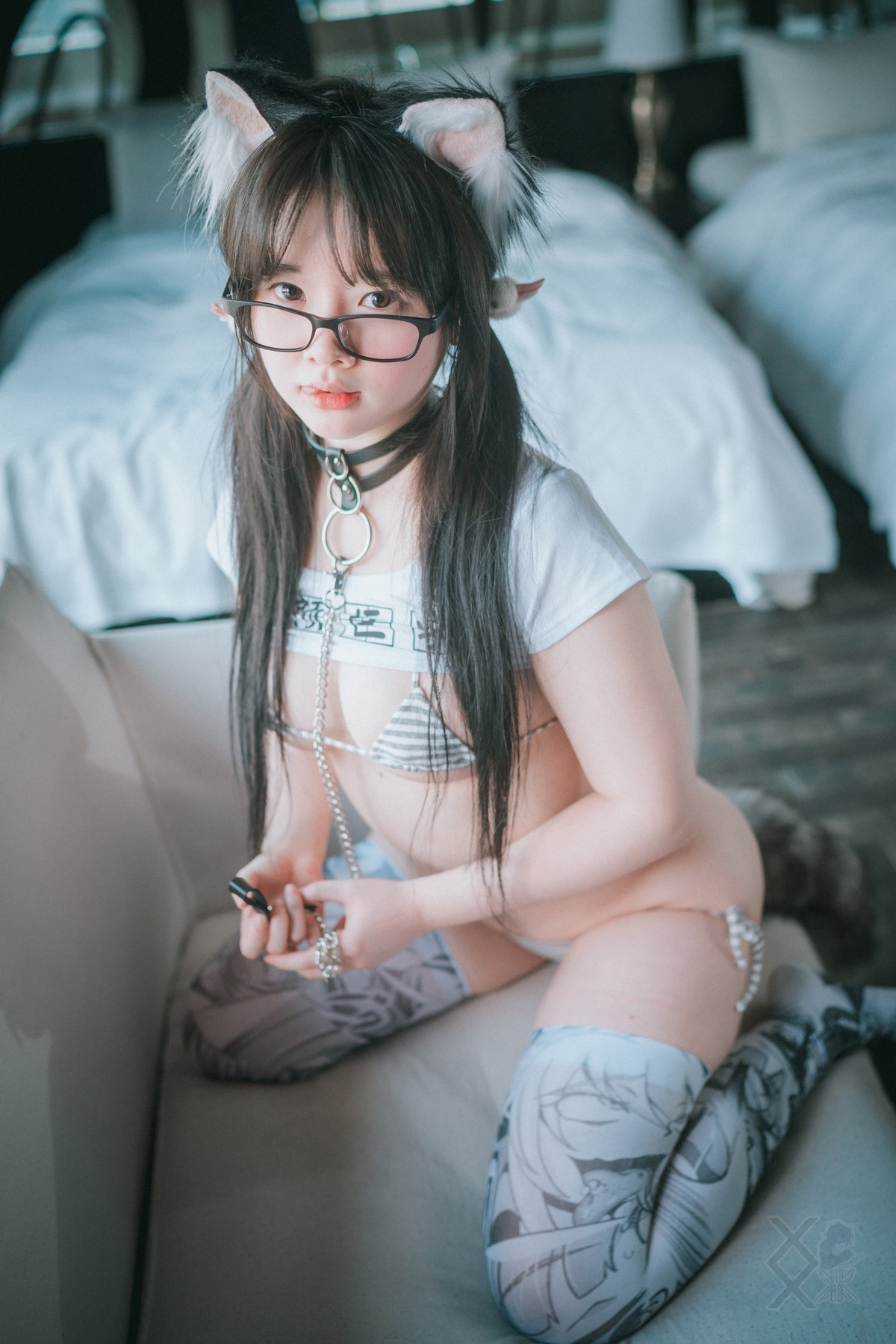 xgyw.top_[DJAWA]No.052_模特Aya_Tamed Wolfgirl主题私房性感三点式内衣秀豪乳诱惑写真50P