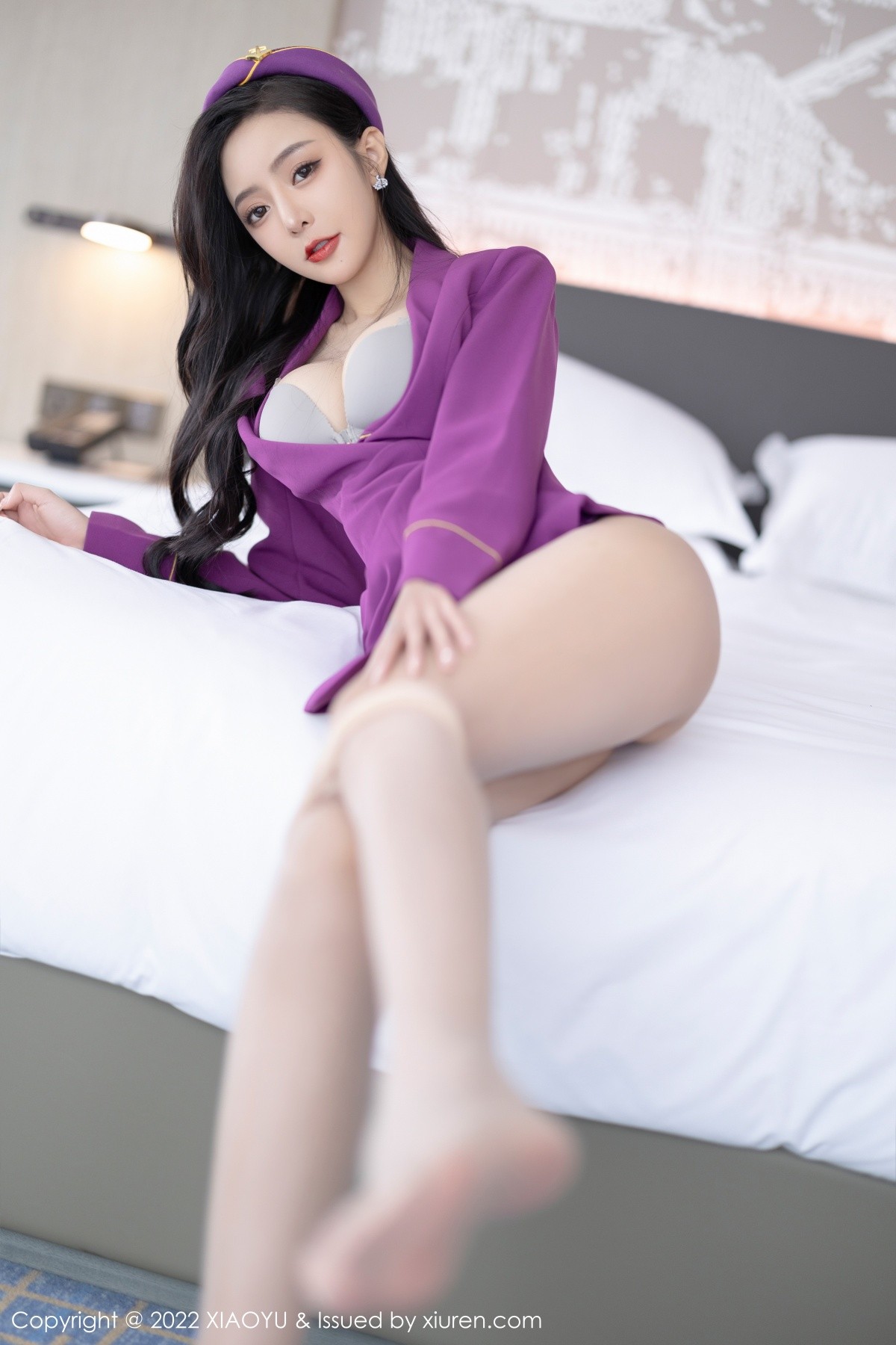 xgyw.top_[XiaoYu画语界]Vol.781_女神王馨瑶yanni角色扮演紫色套装露性感内衣原色丝袜诱惑写真95P