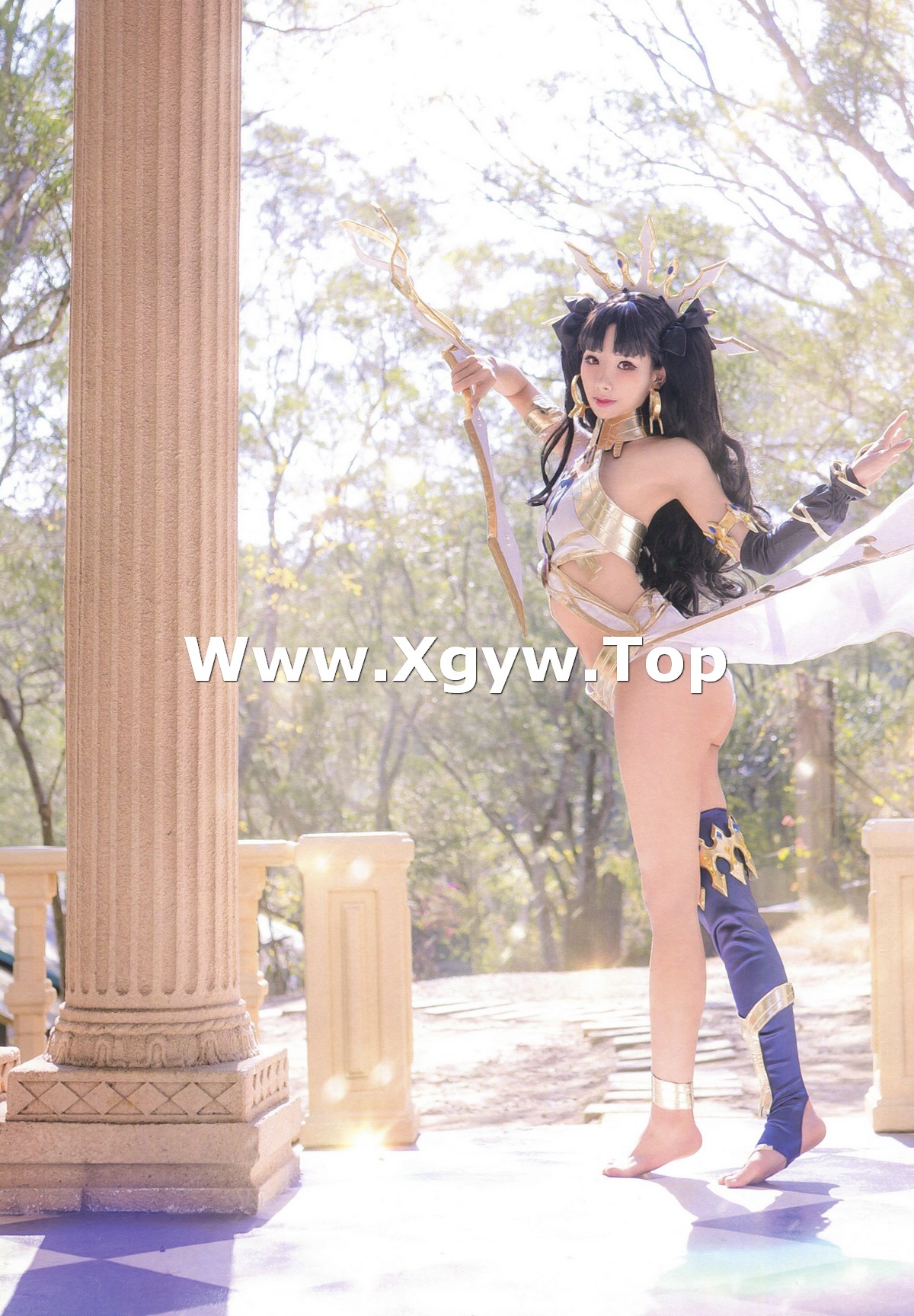 xgyw.top_Coser美女雨波_HaneAme伊斯塔主题美女战神装扮性感服饰秀完美身材诱惑写真78P