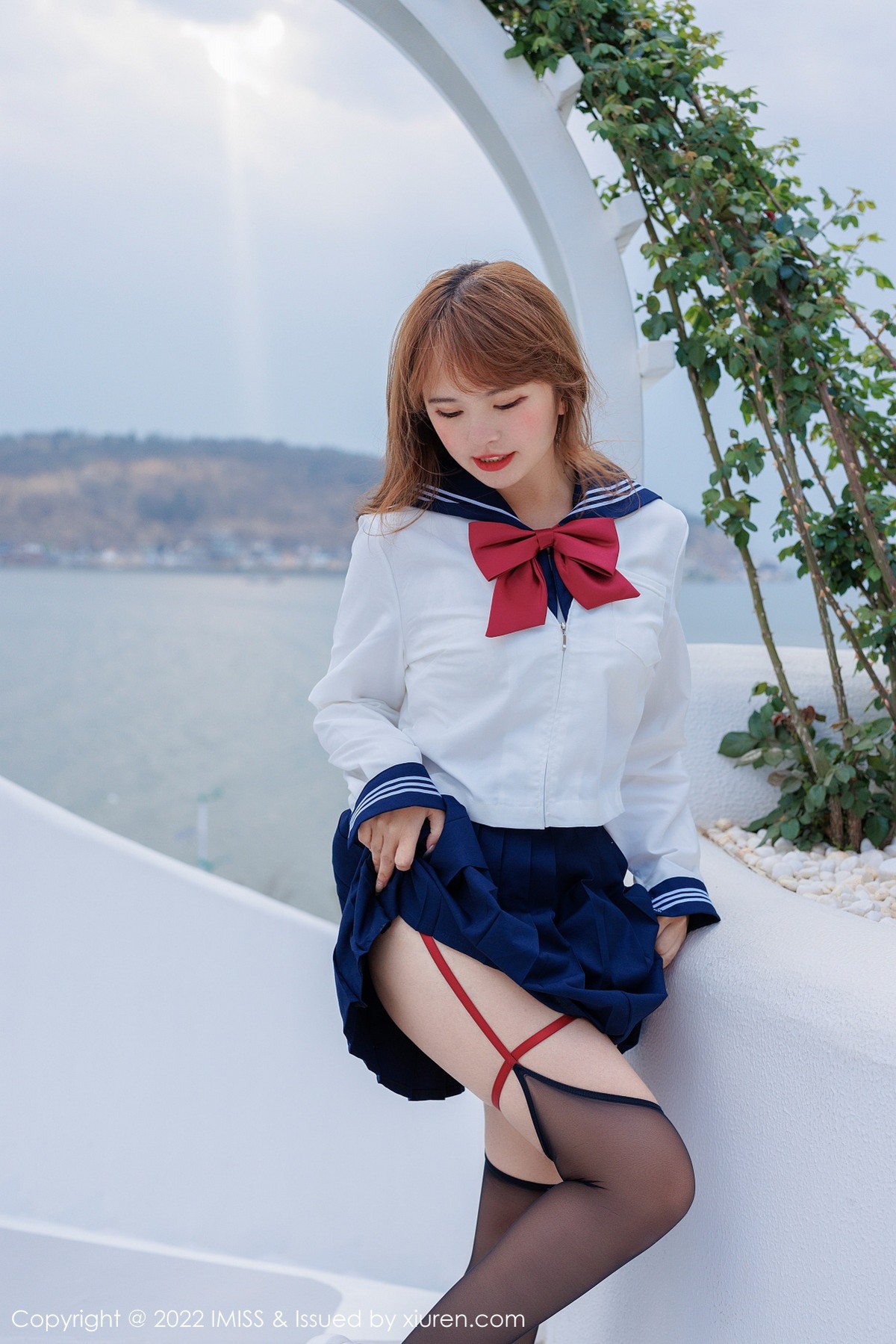 xgyw.top_[IMISS爱蜜社]Vol.683_模特张思允Nice云南心愿旅拍半脱露白色蕾丝内衣完美诱惑写真59P
