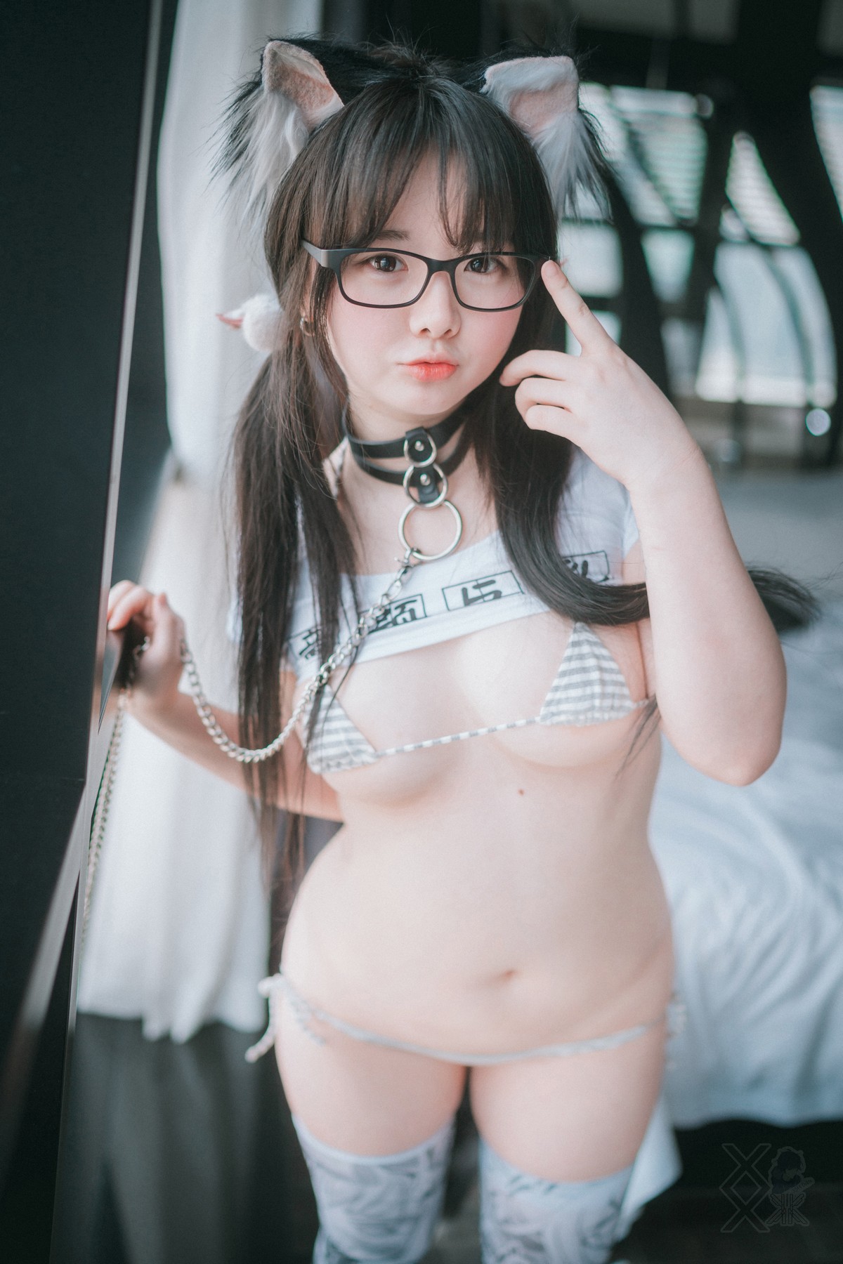 xgyw.top_[DJAWA]No.052_模特Aya_Tamed Wolfgirl主题私房性感三点式内衣秀豪乳诱惑写真50P