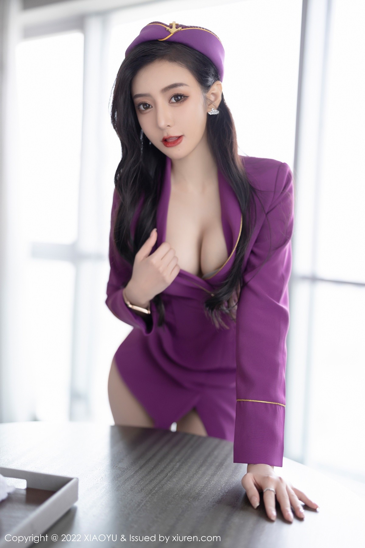 xgyw.top_[XiaoYu画语界]Vol.781_女神王馨瑶yanni角色扮演紫色套装露性感内衣原色丝袜诱惑写真95P