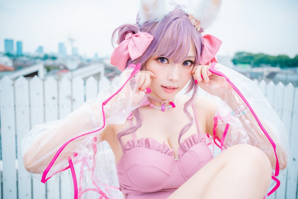 xgyw.top_Coser妹子Ely_eee-Original Swimsuit主题性感粉红连体衣 黑色内衣完美诱惑写真114P