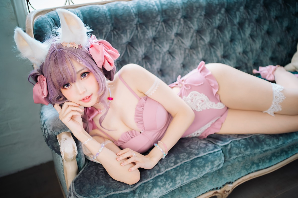 xgyw.top_Coser妹子Ely_eee-Original Swimsuit主题性感粉红连体衣 黑色内衣完美诱惑写真114P