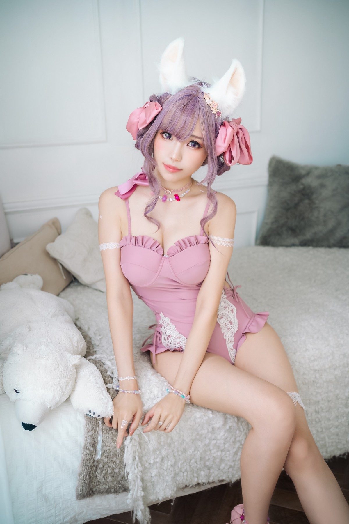 xgyw.top_Coser妹子Ely_eee-Original Swimsuit主题性感粉红连体衣 黑色内衣完美诱惑写真114P