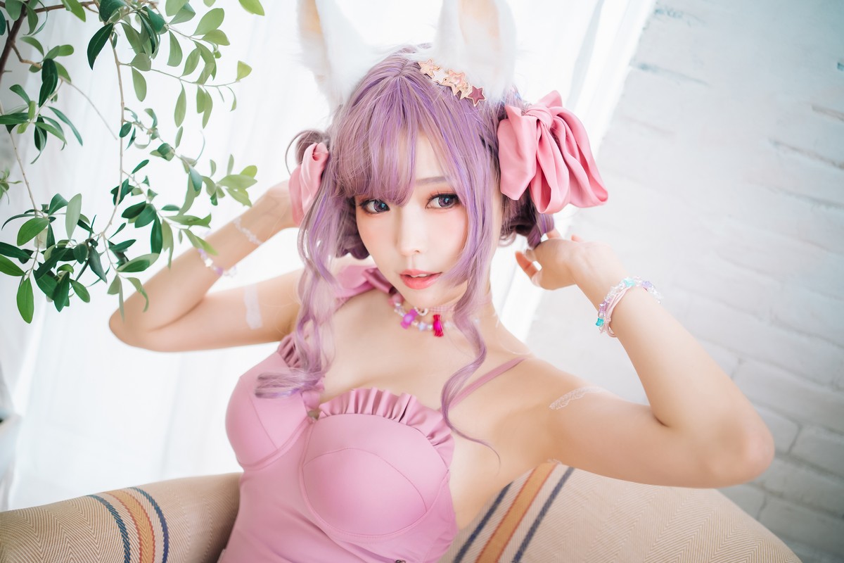 xgyw.top_Coser妹子Ely_eee-Original Swimsuit主题性感粉红连体衣 黑色内衣完美诱惑写真114P