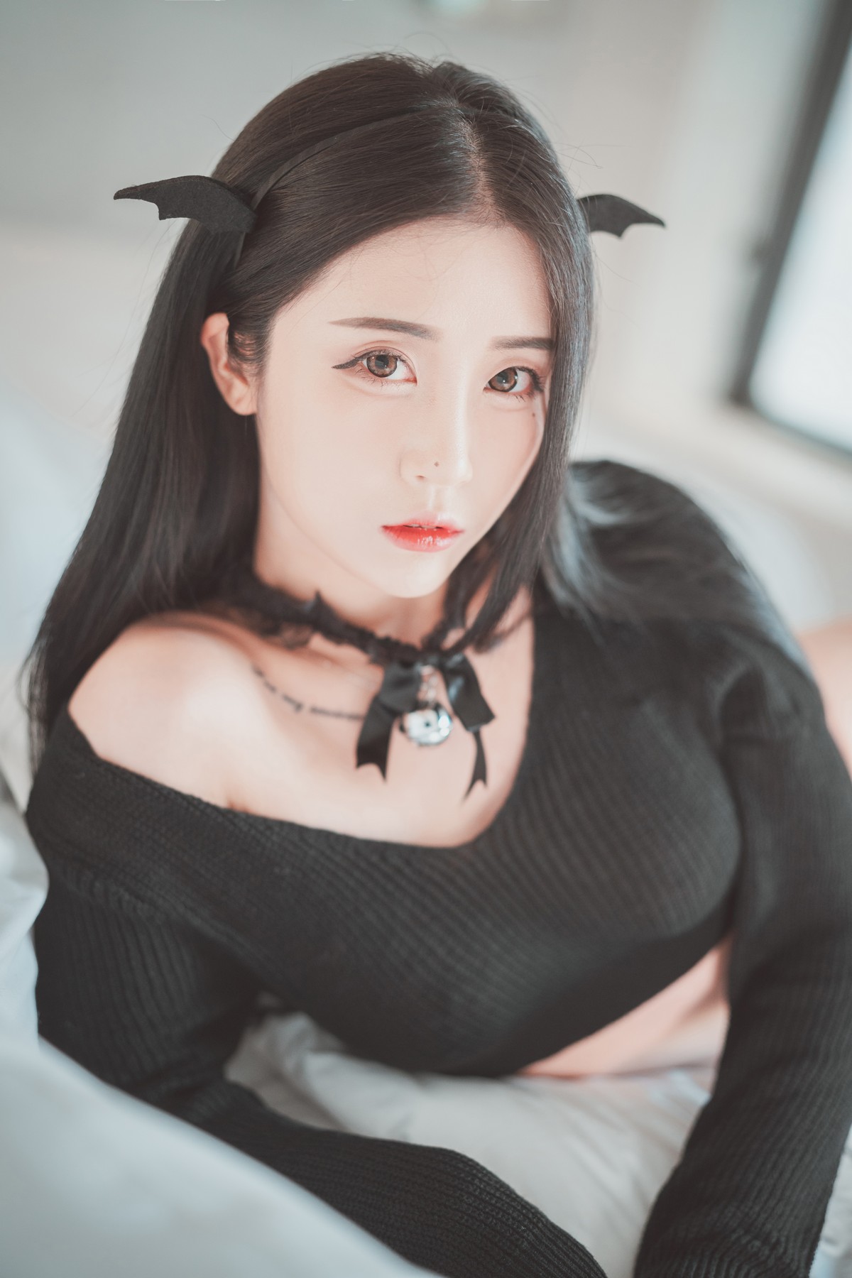 xgyw.top_[DJAWA]No.057_模特Bomi_Bomistry主题兔女郎装扮黑色蕾丝吊袜撩人诱惑写真46P