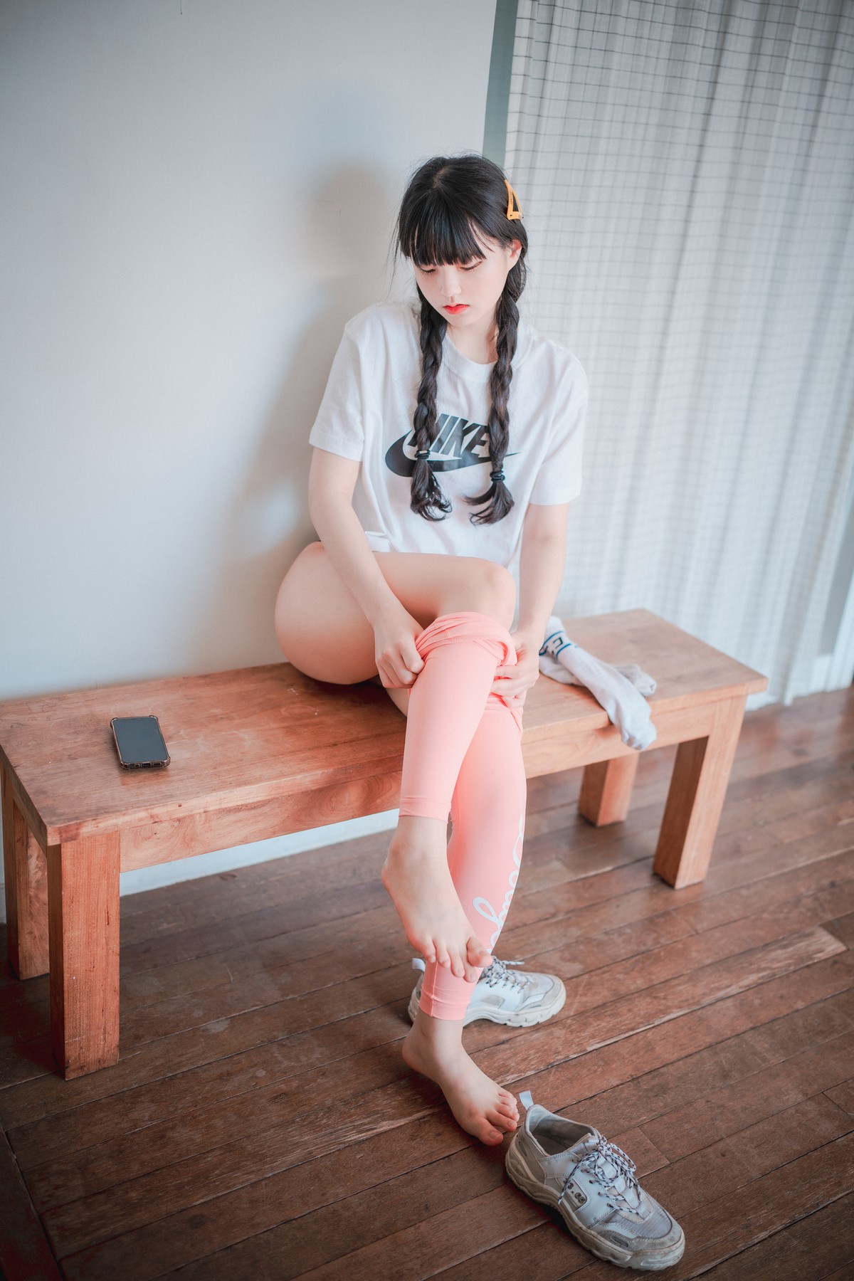 xgyw.top_[DJAWA]No.060_模特Jenny_Loose and Tight Pink主题性感白T配粉色运动裤诱惑写真158P