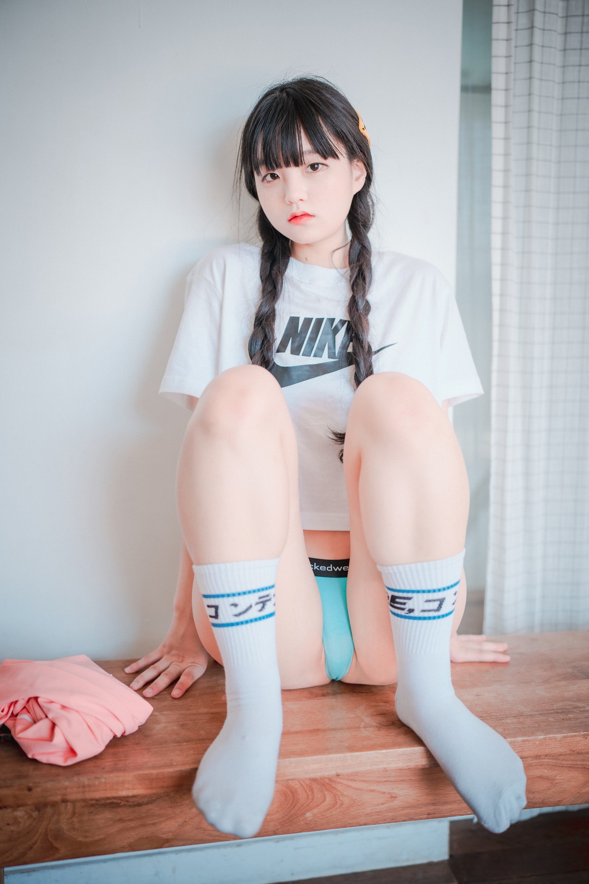 xgyw.top_[DJAWA]No.060_模特Jenny_Loose and Tight Pink主题性感白T配粉色运动裤诱惑写真158P