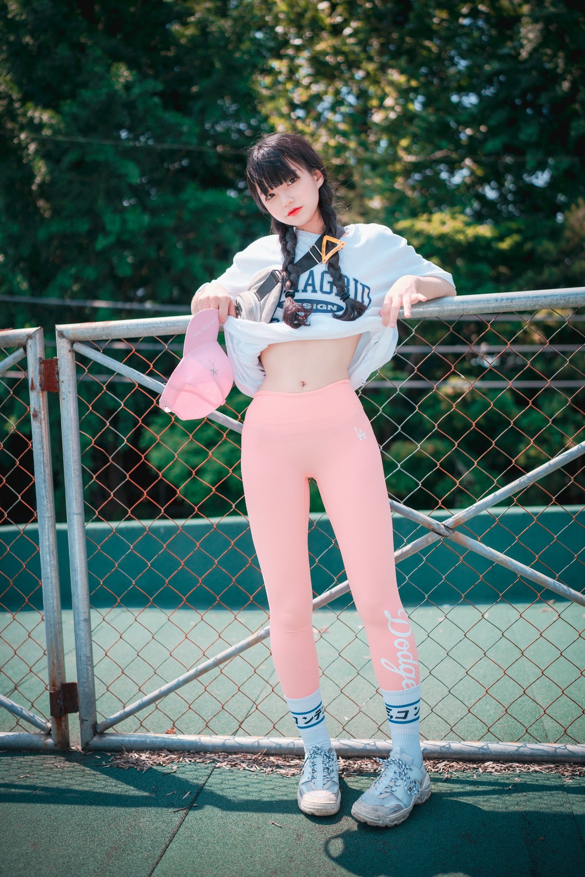 xgyw.top_[DJAWA]No.060_模特Jenny_Loose and Tight Pink主题性感白T配粉色运动裤诱惑写真158P