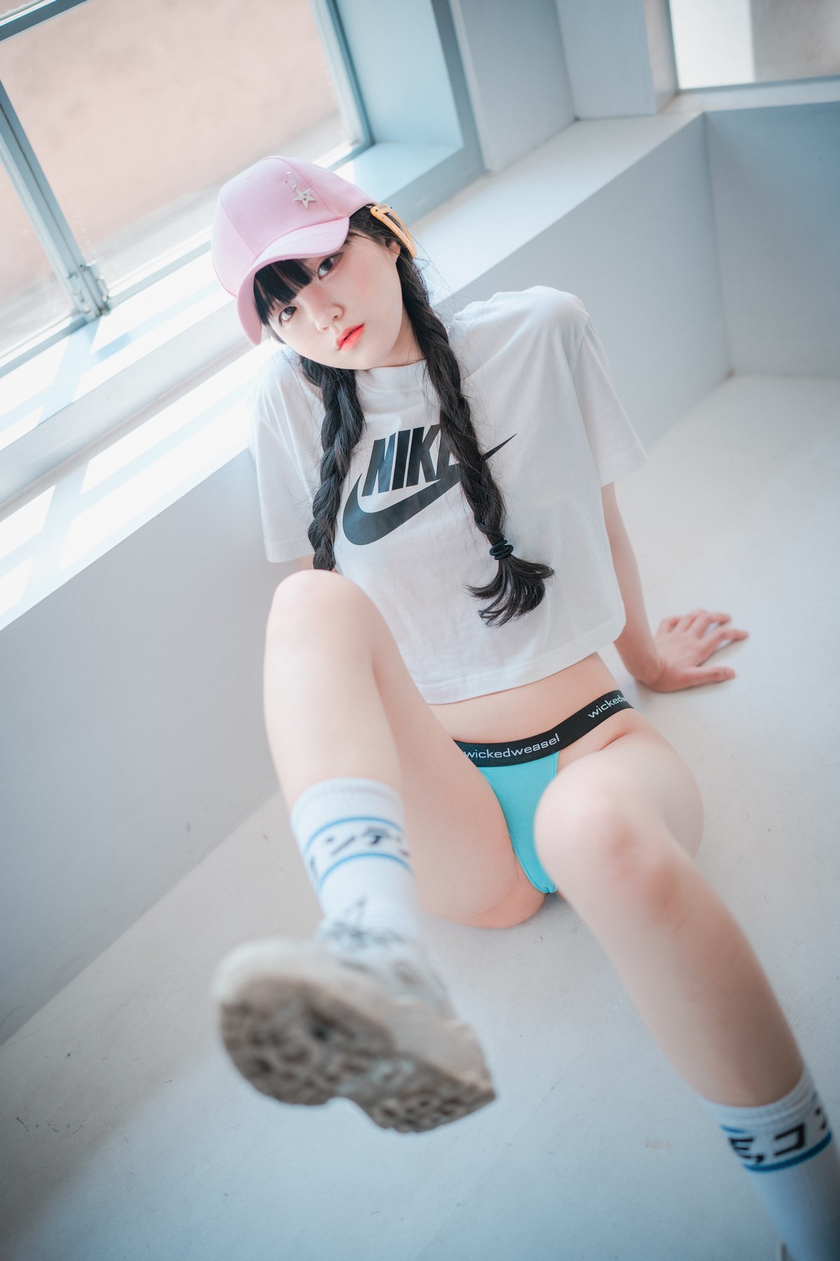 xgyw.top_[DJAWA]No.060_模特Jenny_Loose and Tight Pink主题性感白T配粉色运动裤诱惑写真158P