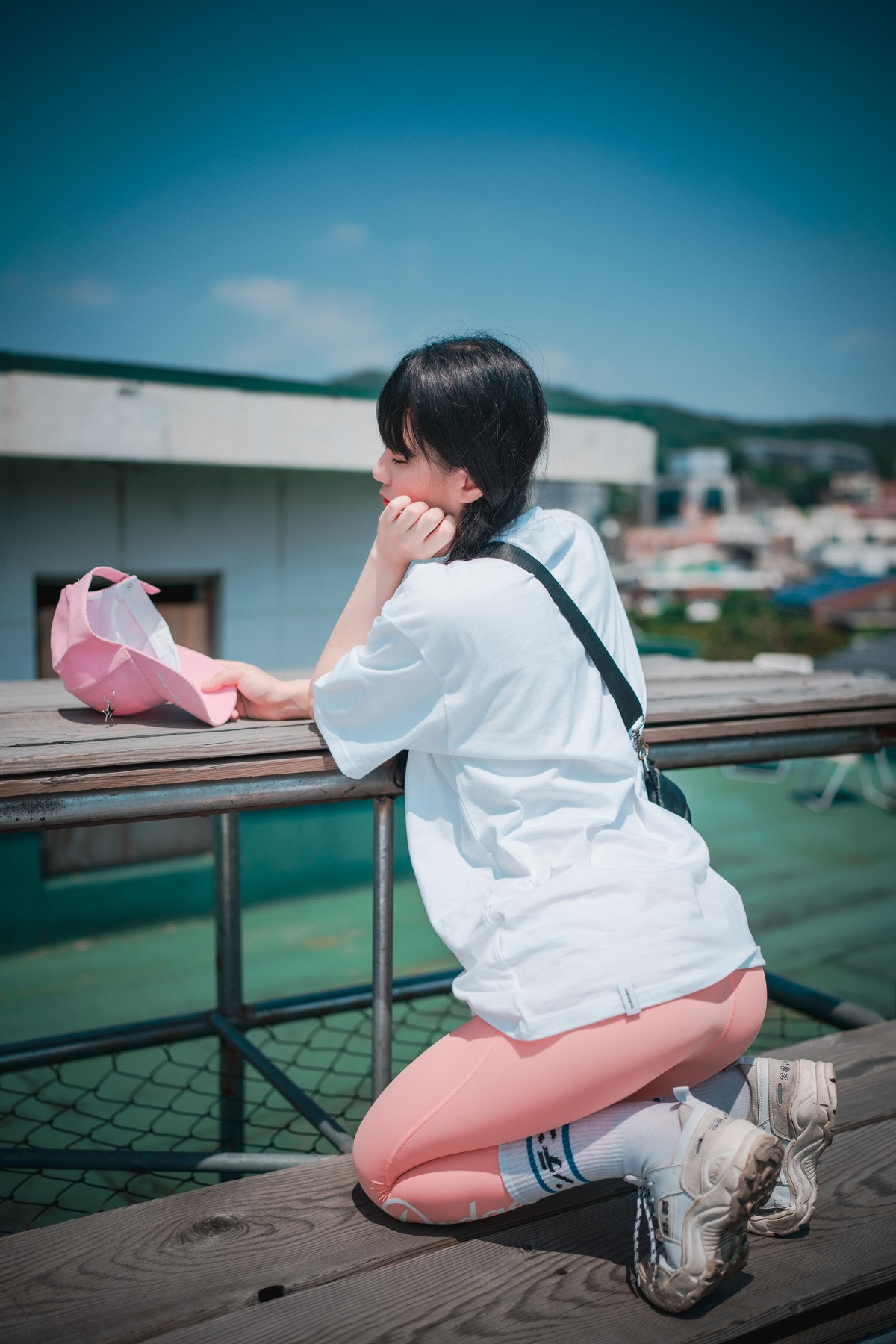 xgyw.top_[DJAWA]No.060_模特Jenny_Loose and Tight Pink主题性感白T配粉色运动裤诱惑写真158P