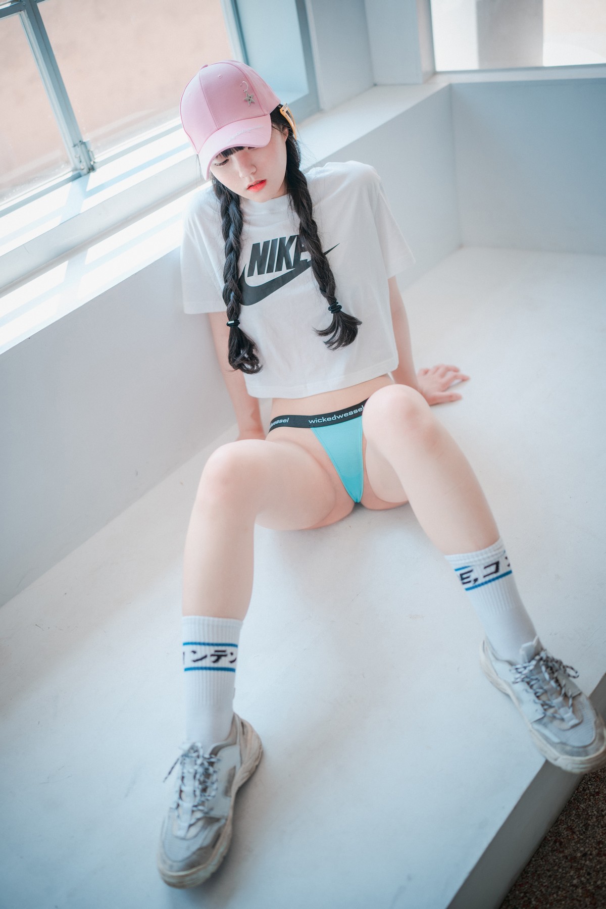 xgyw.top_[DJAWA]No.060_模特Jenny_Loose and Tight Pink主题性感白T配粉色运动裤诱惑写真158P