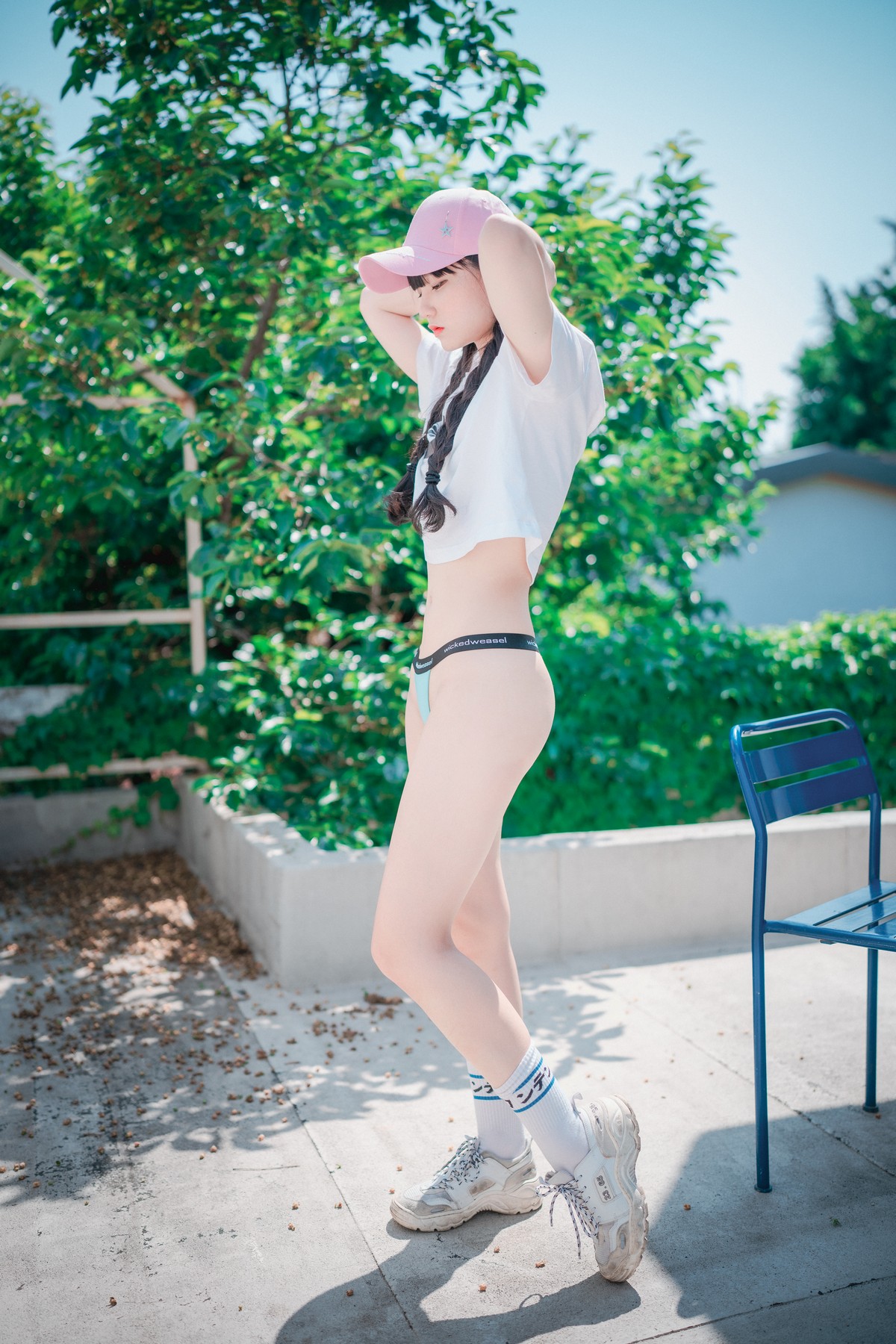 xgyw.top_[DJAWA]No.060_模特Jenny_Loose and Tight Pink主题性感白T配粉色运动裤诱惑写真158P