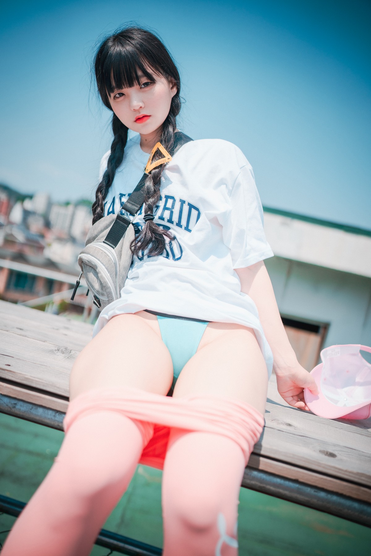 xgyw.top_[DJAWA]No.060_模特Jenny_Loose and Tight Pink主题性感白T配粉色运动裤诱惑写真158P