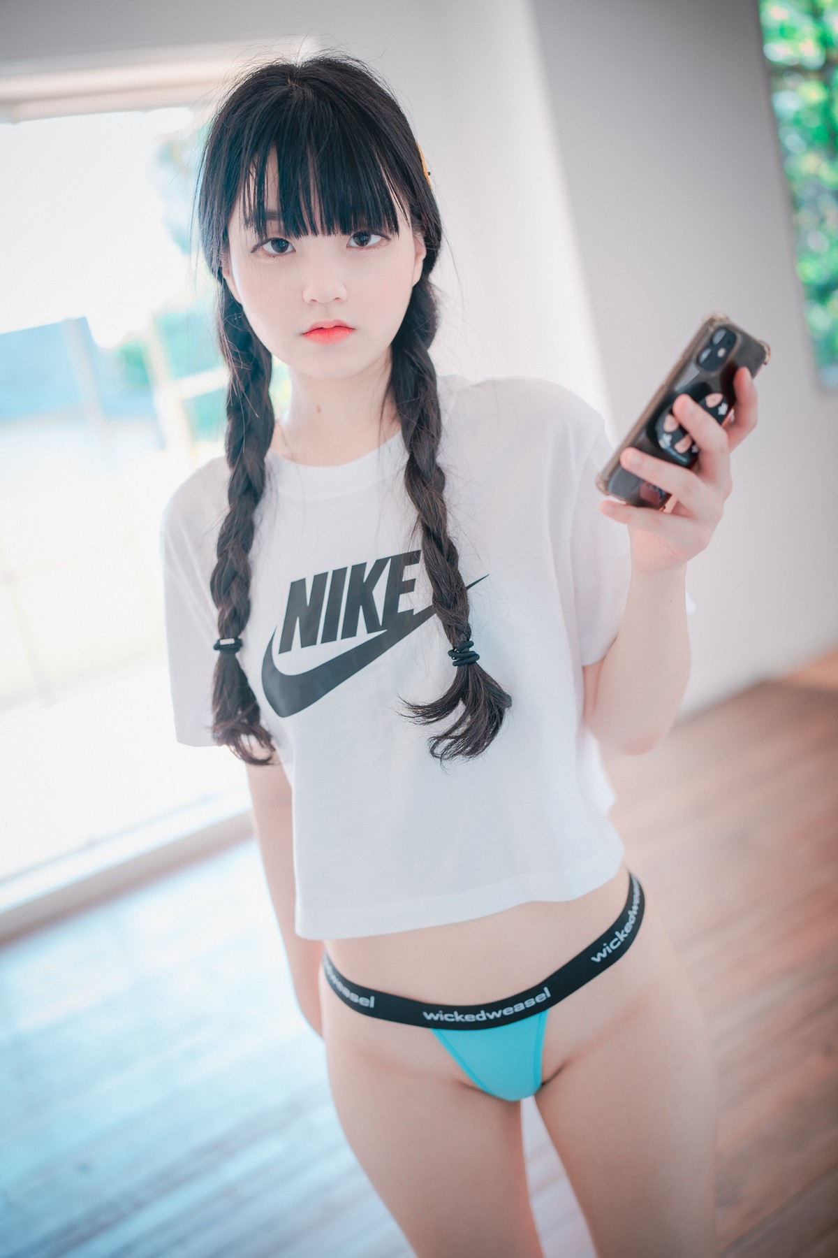 xgyw.top_[DJAWA]No.060_模特Jenny_Loose and Tight Pink主题性感白T配粉色运动裤诱惑写真158P