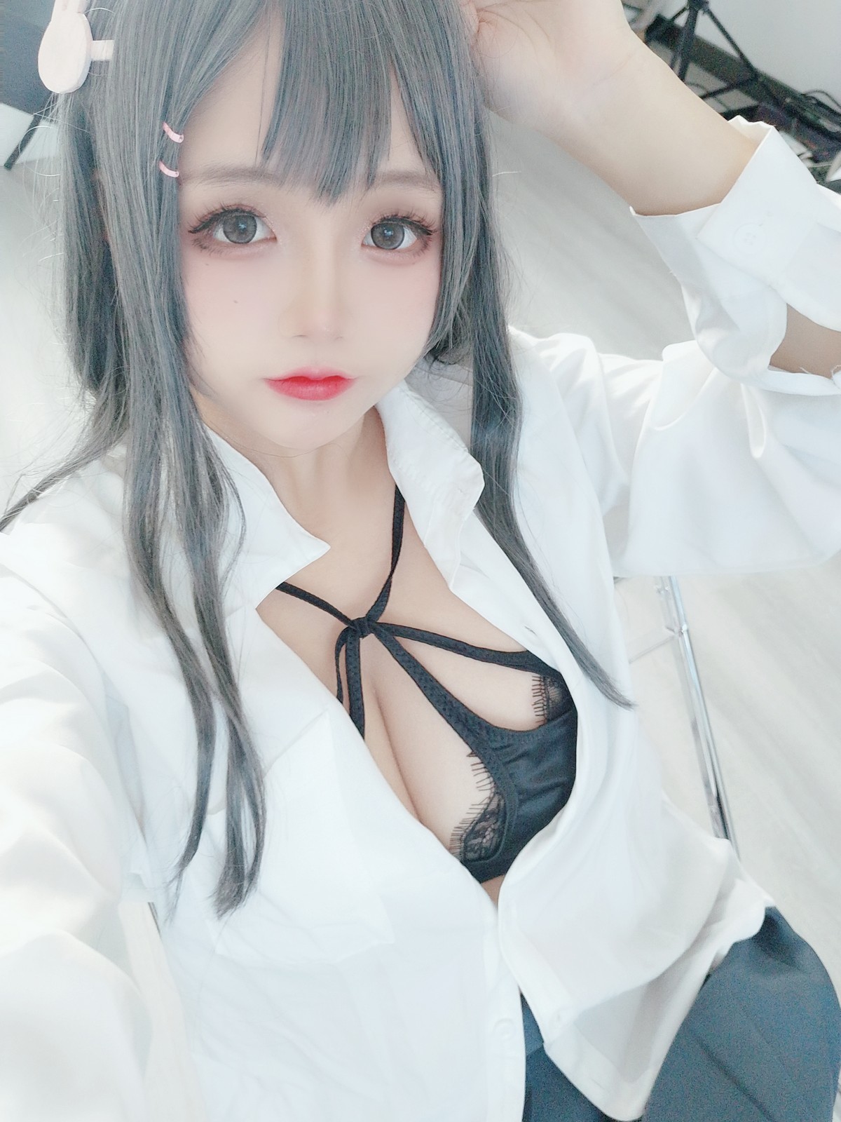 xgyw.top_Cosplay美女日奈娇麻衣校服主题私房性感学生制服半脱露蕾丝内衣迷人诱惑写真73P