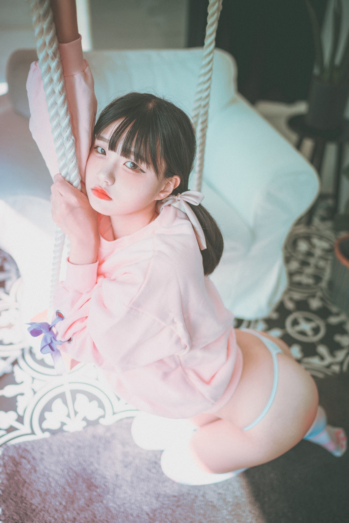 xgyw.top_[DJAWA]No.061_模特Jenny_Lovely_Pink主题私房性感粉色外衣配丁字内裤诱惑写真34P