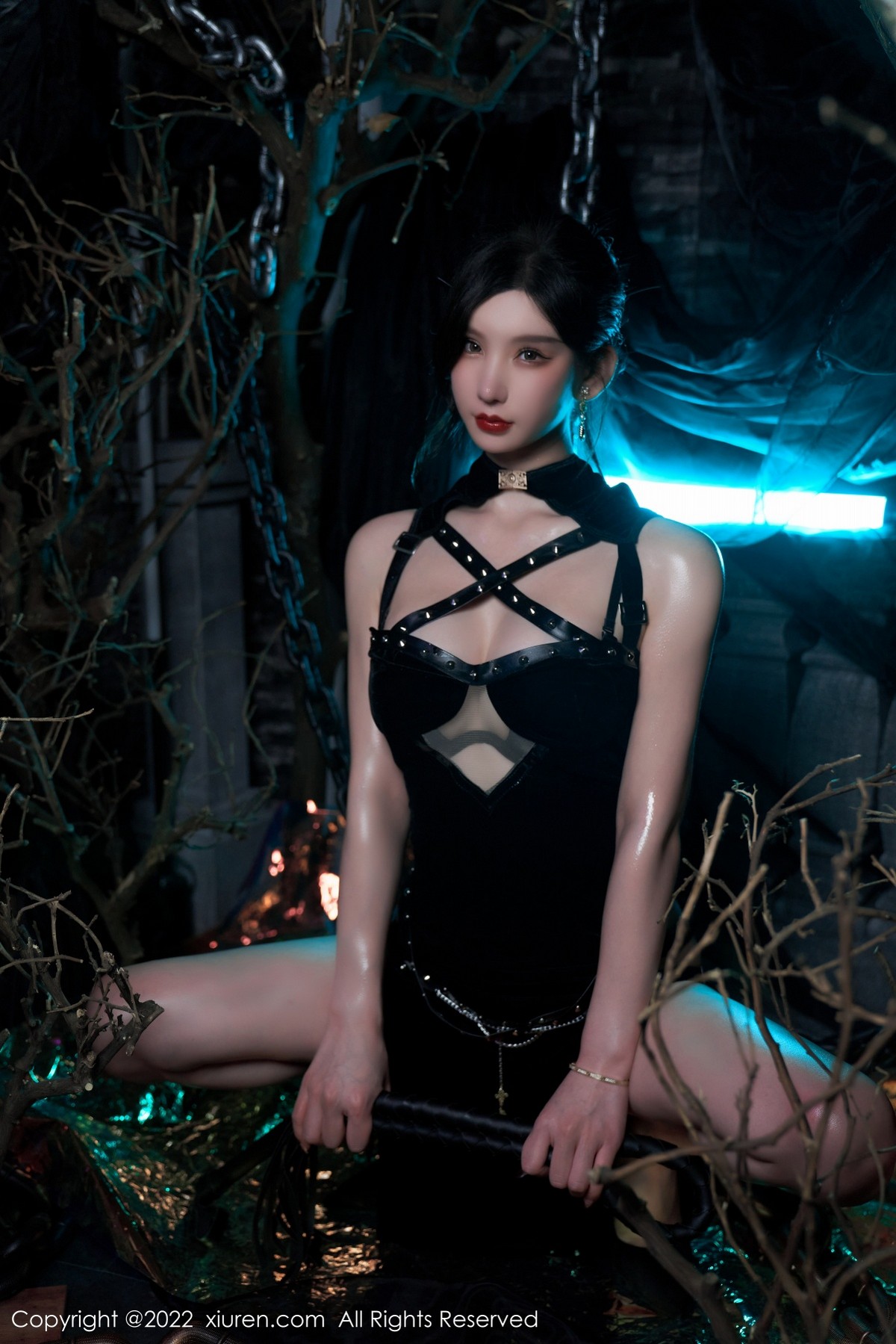 xgyw.top_XiuRen第5061期_女神周于希Sally私房性感黑色情趣吊裙秀绝美身材迷人诱惑写真74P