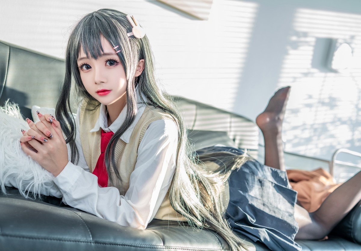 xgyw.top_Cosplay美女日奈娇麻衣校服主题私房性感学生制服半脱露蕾丝内衣迷人诱惑写真73P
