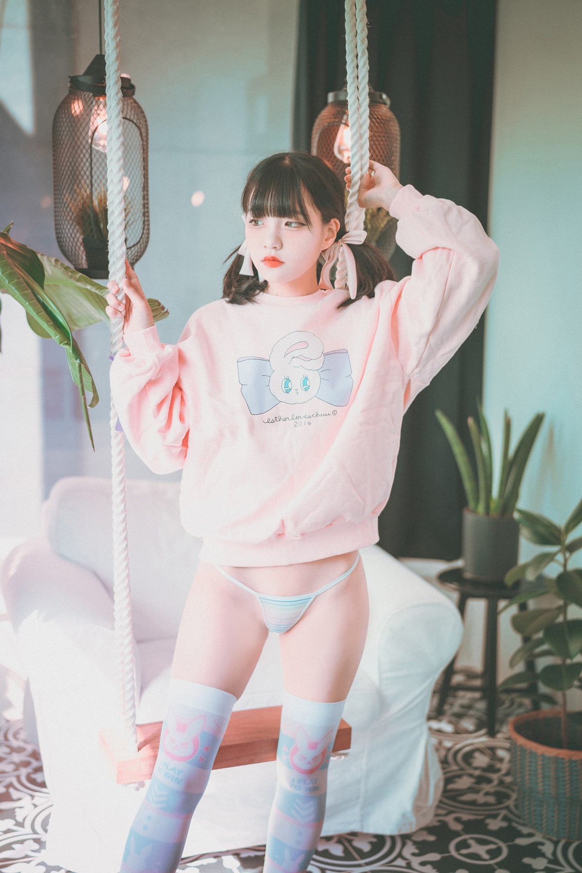 xgyw.top_[DJAWA]No.061_模特Jenny_Lovely_Pink主题私房性感粉色外衣配丁字内裤诱惑写真34P