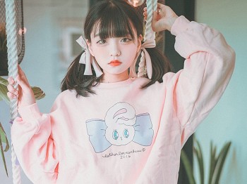 [DJAWA]No.061_车模Jenny_Lovely_Pink主题私人性感粉色外衣配丁字内裤骚扰写真34P