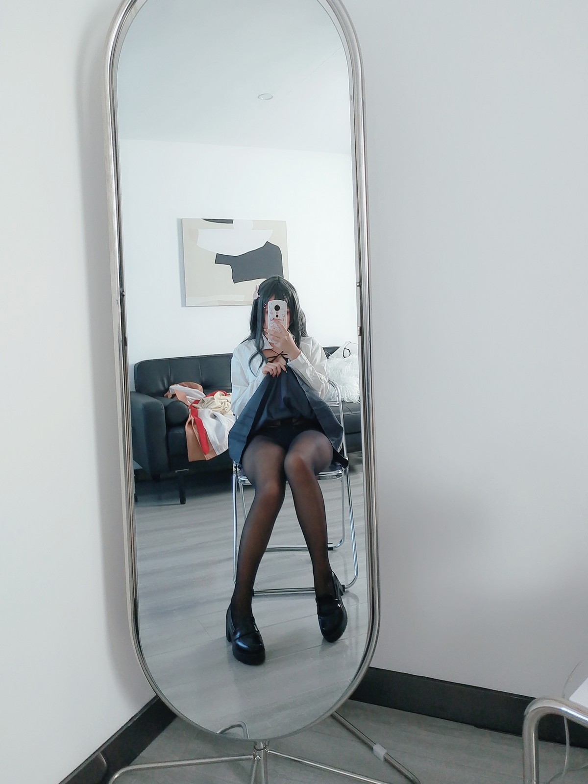 xgyw.top_Cosplay美女日奈娇麻衣校服主题私房性感学生制服半脱露蕾丝内衣迷人诱惑写真73P