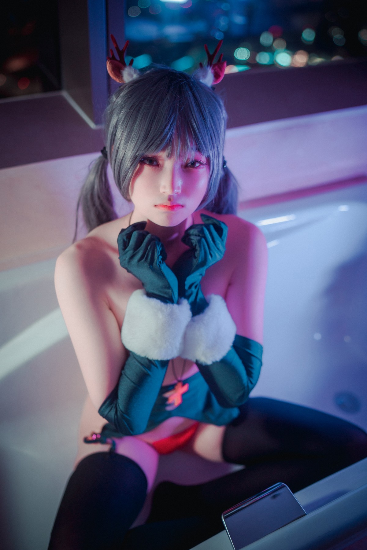 xgyw.top_[DJAWA]No.064_模特BamBi_Nuit de noel主题性感红色皮质内衣秀完美身材诱惑写真127P