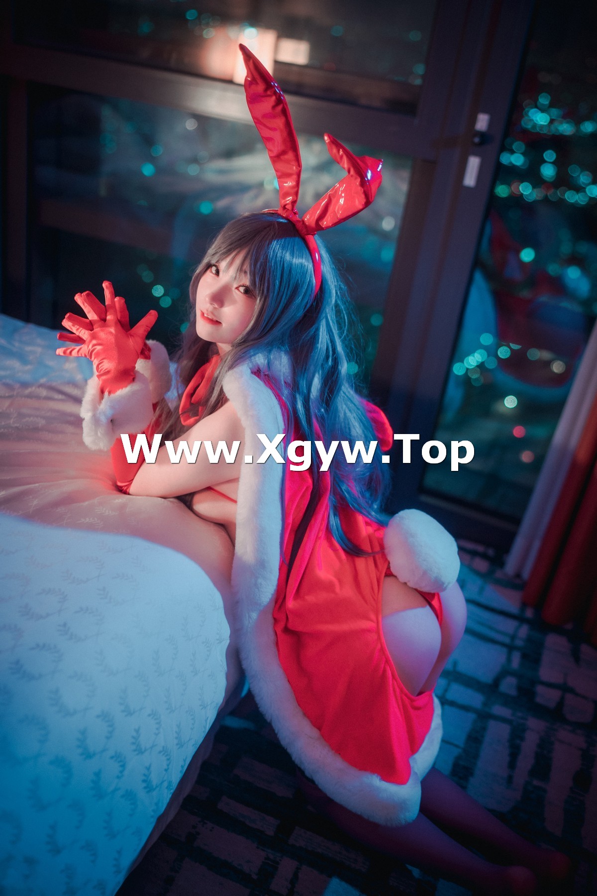 xgyw.top_[DJAWA]No.064_模特BamBi_Nuit de noel主题性感红色皮质内衣秀完美身材诱惑写真127P