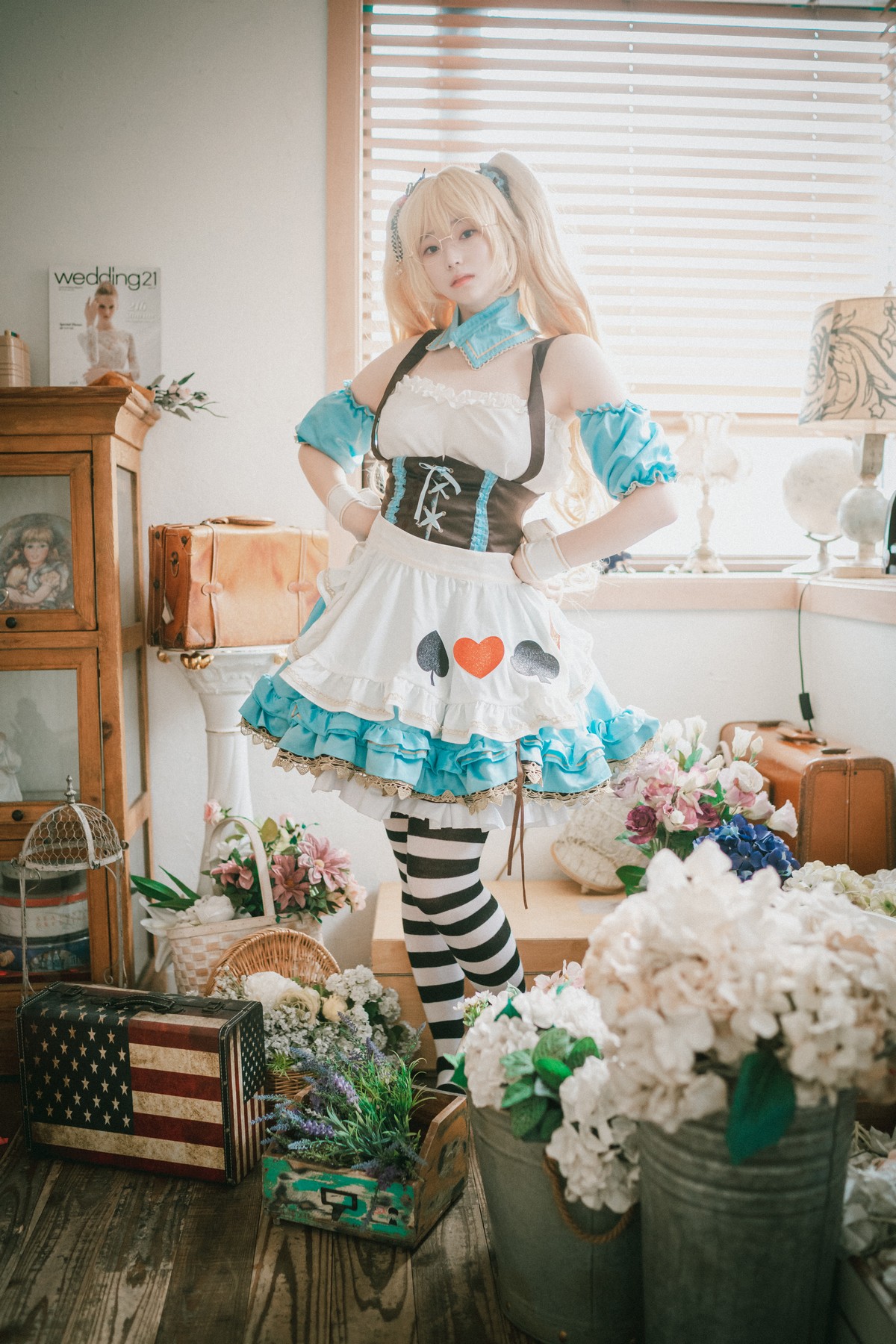 xgyw.top_[DJAWA]No.069_韩国模特_Alice in Glasses主题性感眼镜美少女私房女仆装诱惑写真49P