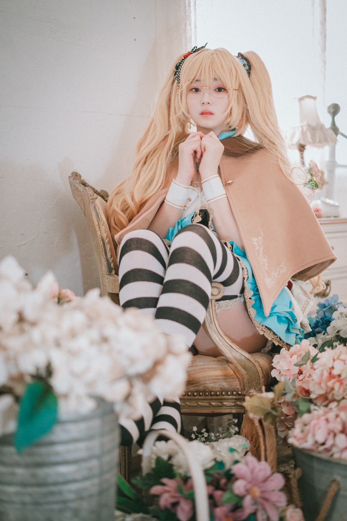 xgyw.top_[DJAWA]No.069_韩国模特_Alice in Glasses主题性感眼镜美少女私房女仆装诱惑写真49P