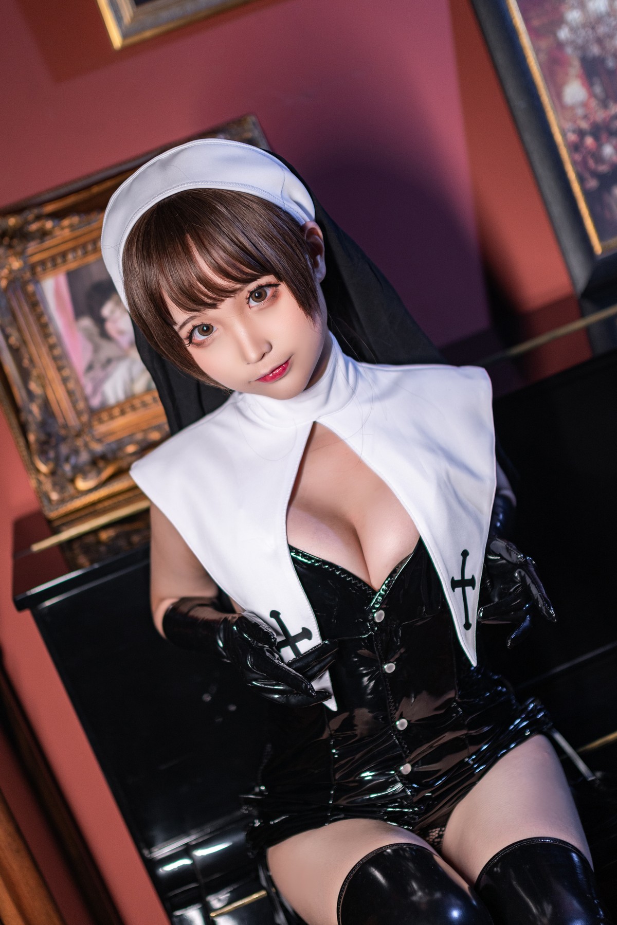 xgyw.top_动漫博主蠢沫沫魅–皮修女主题私房性感黑色皮质服饰露性感内裤秀翘臀诱惑写真40P