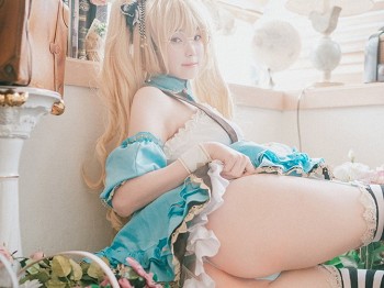 [DJAWA]No.069_韩国车模_Alice in Glasses主题性感眼镜美少女私人女佣装骚扰写真49P