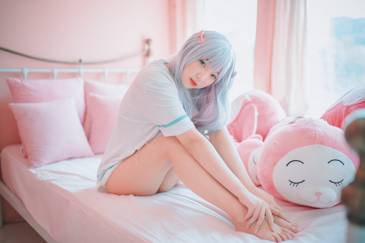 xgyw.top_[DJAWA]No.076_模特姜仁卿_Eromanga Sensei主题私房床上性感运动服迷人诱惑写真41P