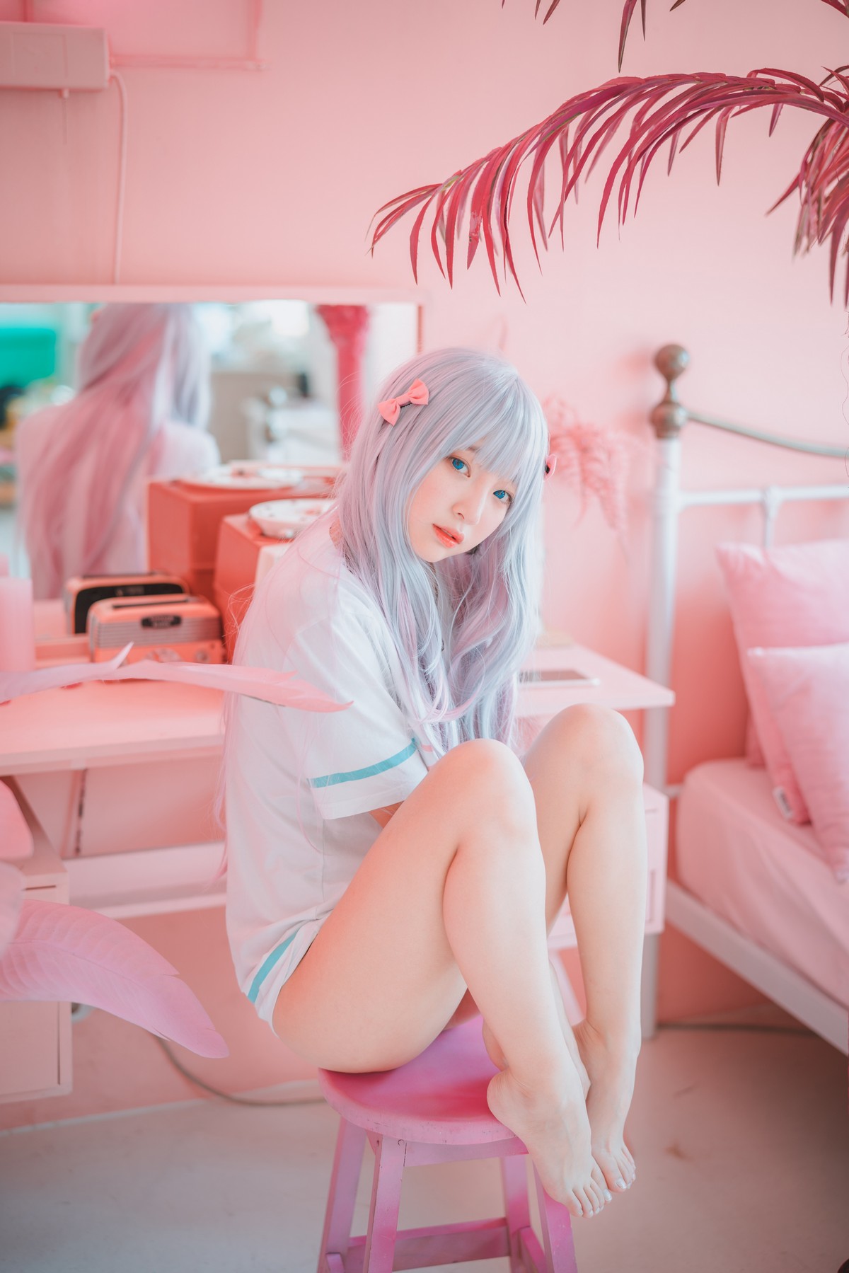 xgyw.top_[DJAWA]No.076_模特姜仁卿_Eromanga Sensei主题私房床上性感运动服迷人诱惑写真41P