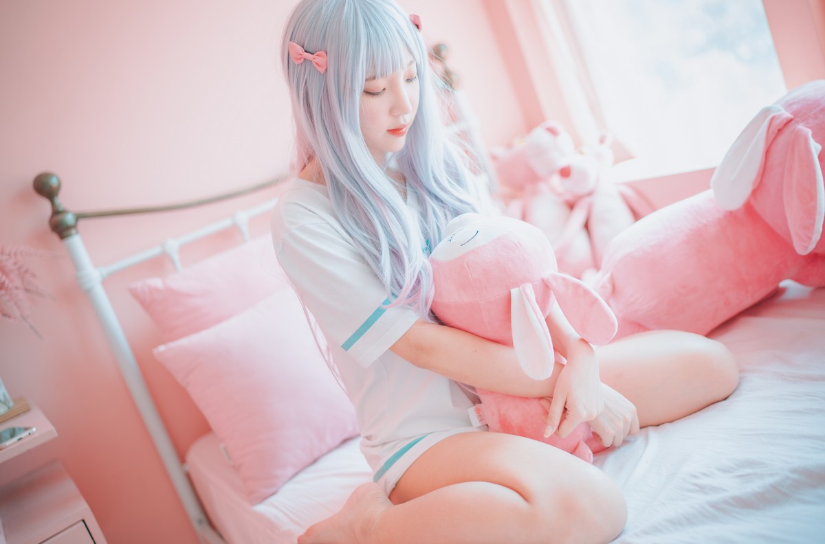 xgyw.top_[DJAWA]No.076_模特姜仁卿_Eromanga Sensei主题私房床上性感运动服迷人诱惑写真41P