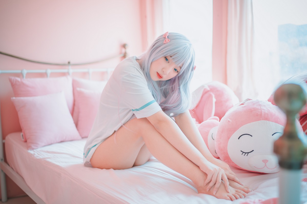 xgyw.top_[DJAWA]No.076_模特姜仁卿_Eromanga Sensei主题私房床上性感运动服迷人诱惑写真41P