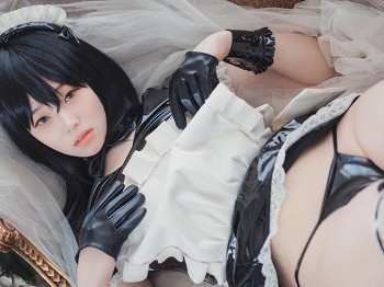 [DJAWA]No.077_BamBi_Femme de Chambre en Latex主题皮质服饰秀丰满身材骚扰写真67P
