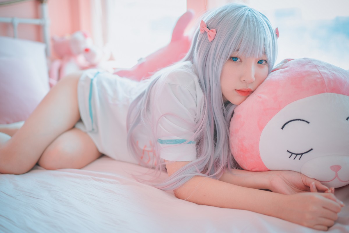 xgyw.top_[DJAWA]No.076_模特姜仁卿_Eromanga Sensei主题私房床上性感运动服迷人诱惑写真41P